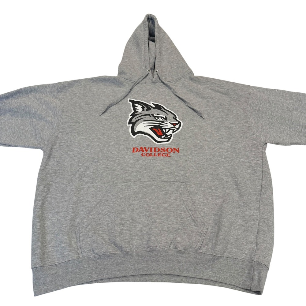 TRT Classics Davidson College Wildcats Gray Hoodie Sweatshirt 2XL Mens Pullover - Picture 3 of 7